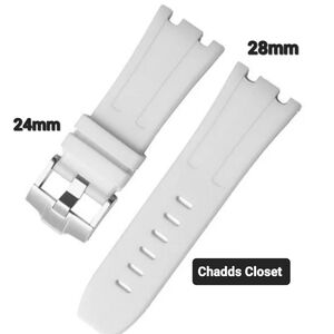 28mm X 24mm Luxury Style Rubber Watch Band Compatible With AP Style Cases